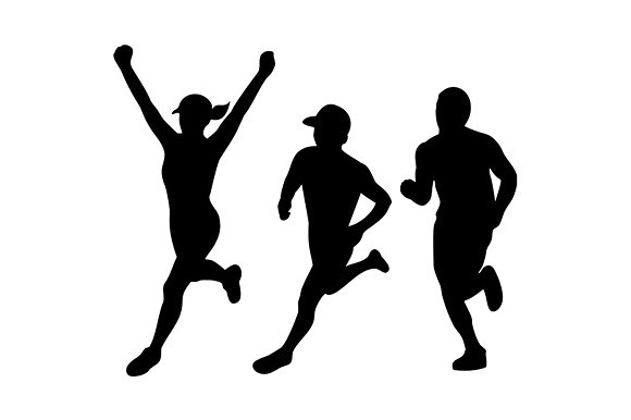 580x386 Runner Silhouette Png