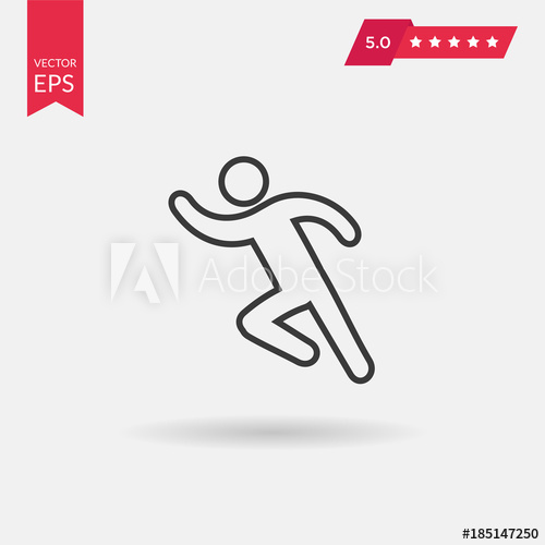 500x500 Runner Vector Icon Man Run Marathon Silhouette