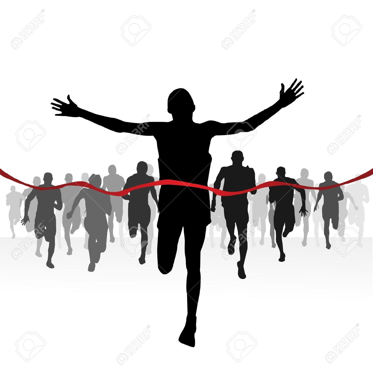 1300x1300 Running Finish Line Clipart