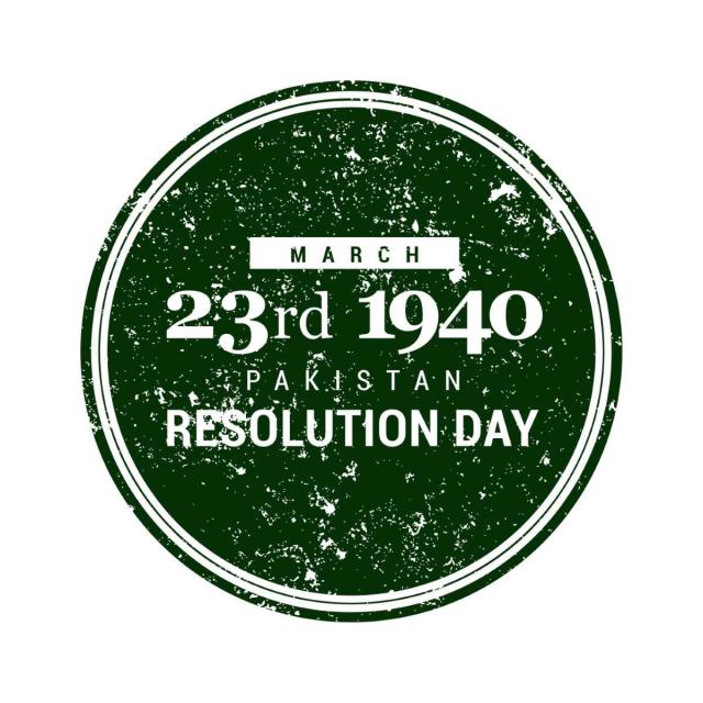 640x640 March Pakistan Resolution Day Card Icon, Pakistan, Day, March