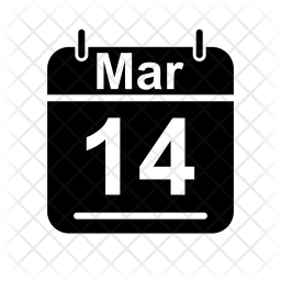 256x256 March Icon Of Glyph Style