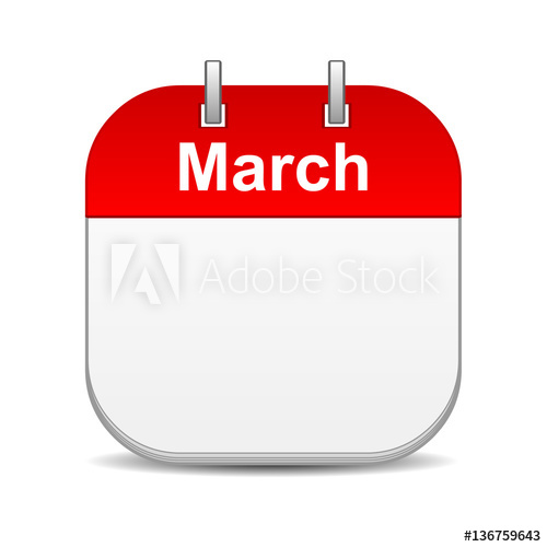 500x500 March Calendar Icon