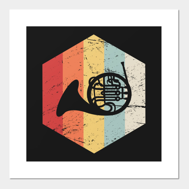 630x630 Retro Vintage French Horn Marching Band Icon