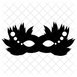 256x256 Mardi Gras Icon Of Glyph Style