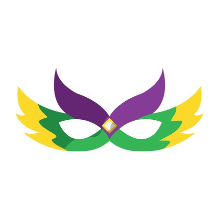 450x450 Mask Mardi Gras Carnival Icon Image Vector Illustration Design