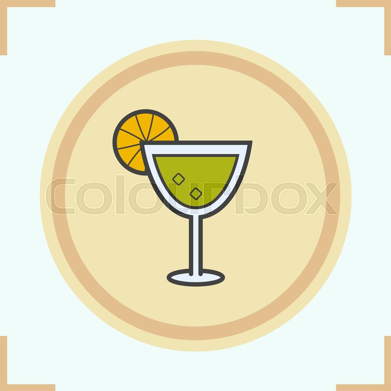 800x799 Margarita Cocktail Color Icon Martini Stock Vector Colourbox