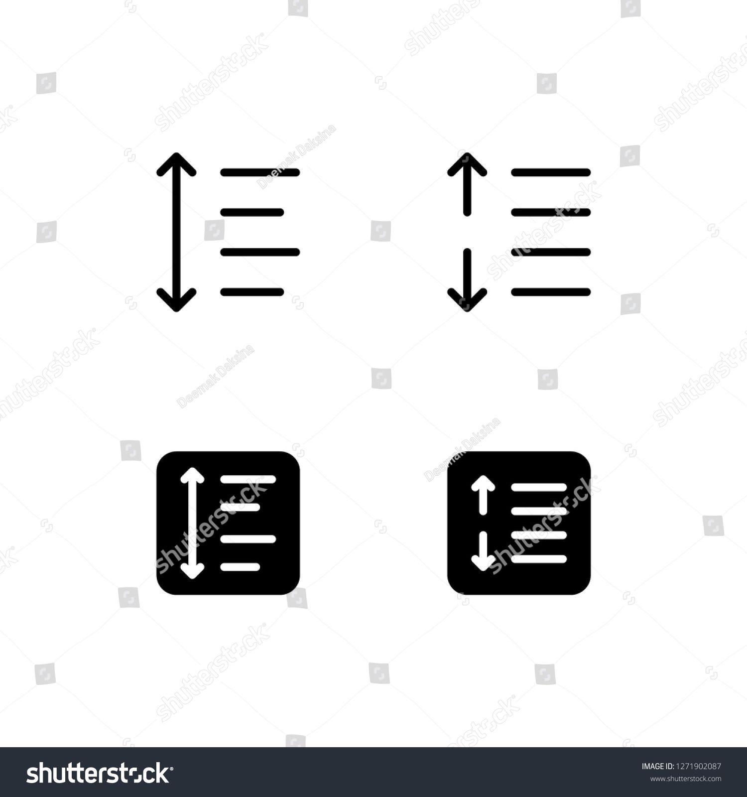 1500x1600 Spacing Icon Design Spacing, Align, Padding, Justify, Margin