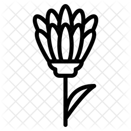 256x256 Marigold Icon Of Line Style