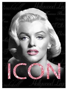 282x380 Marilyn Monroe Icon Glitter Magnet Marilyn Monroe