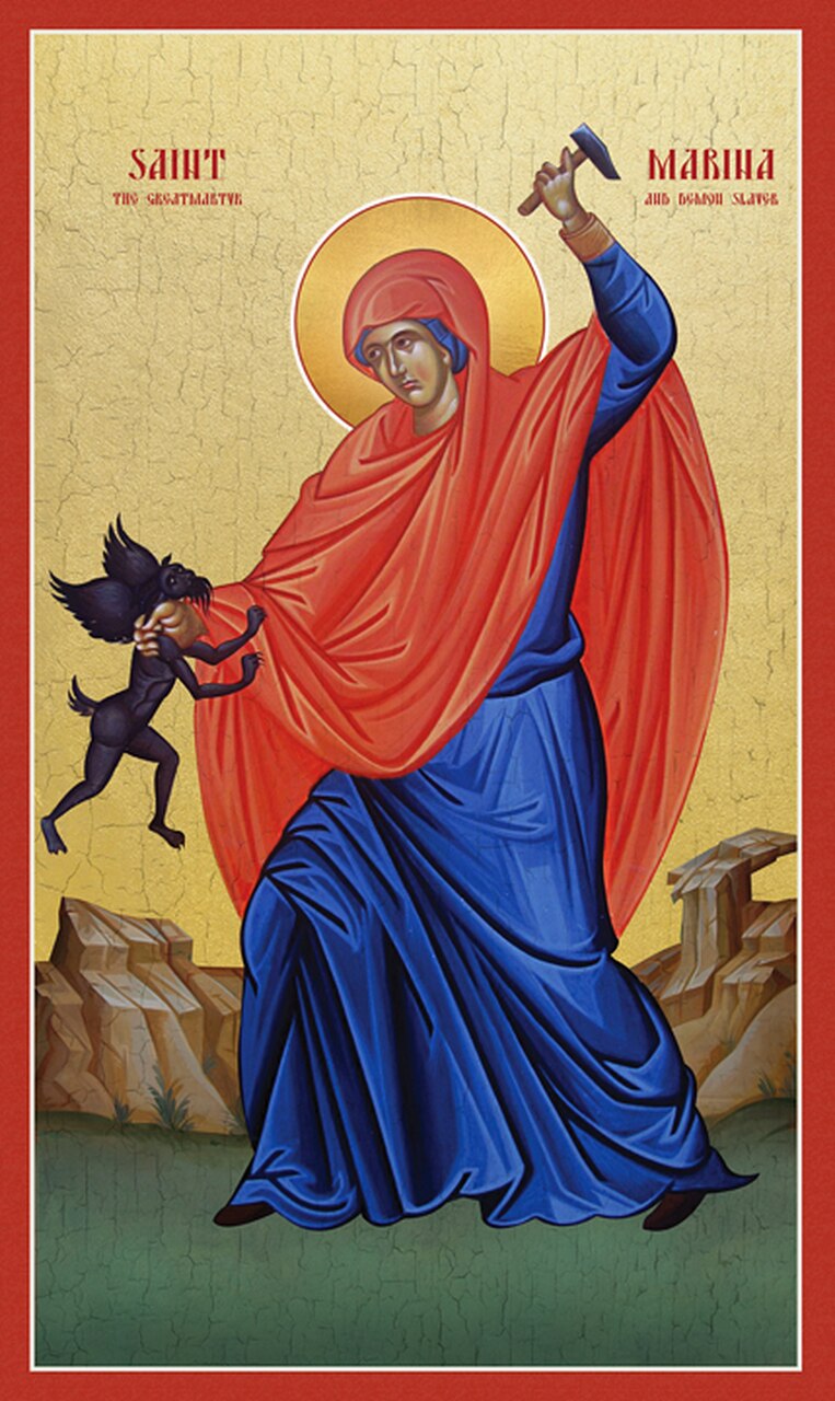 763x1280 Icon Of St Marina The Demon Slayer