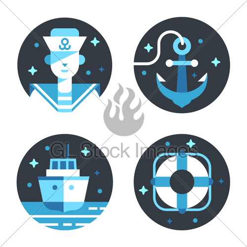 Marine Icon Set Gl Stock Images 500x500 Marine Icon Set Gl Stock Images
