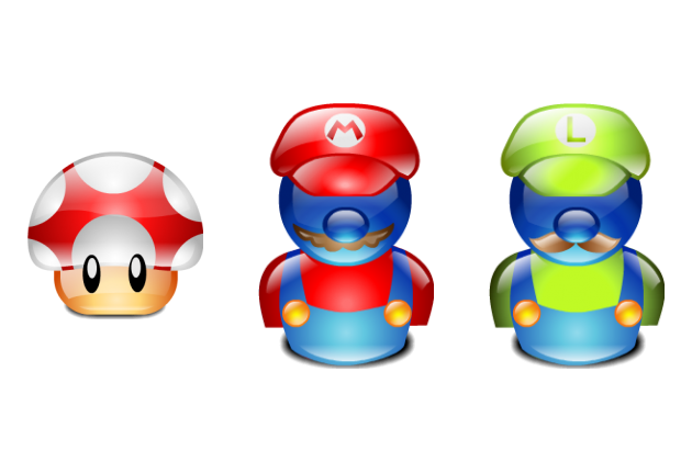 630x431 Mario Bros Icons Pack