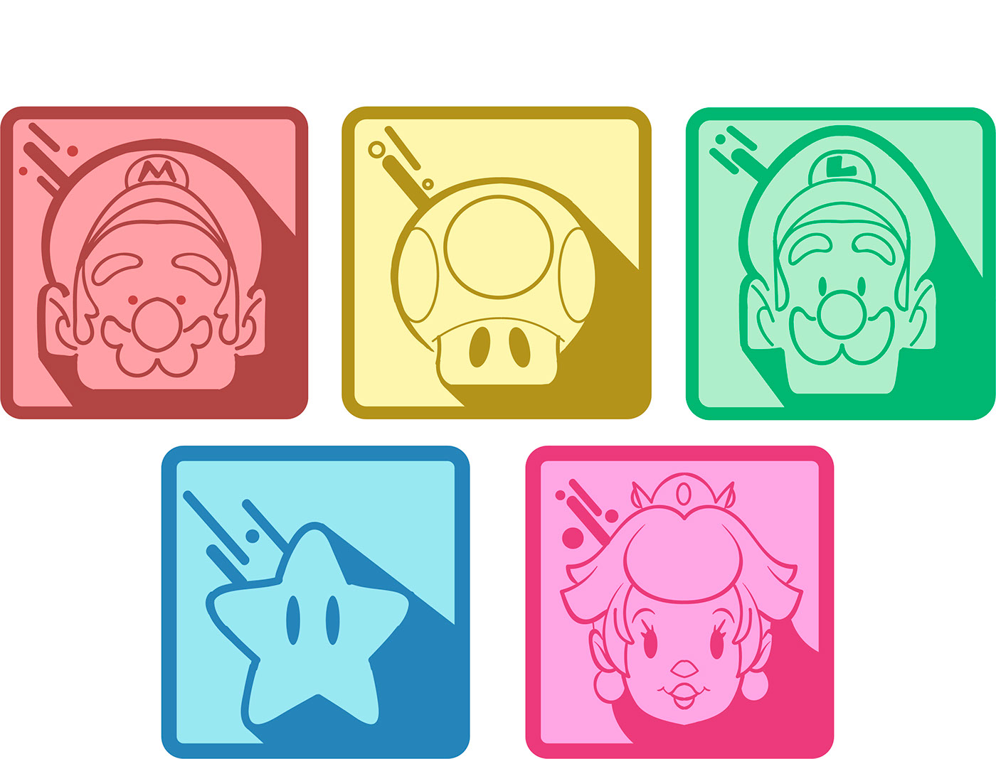 1400x1068 Super Mario Bros Icons On Behance