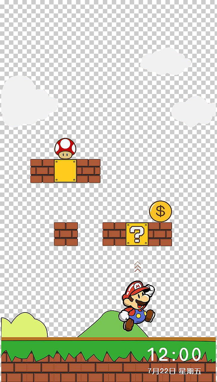 728x1280 Super Mario Bros Interface Icon, Super Marie Fun Unlock Interface