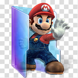 256x256 Super Mario Icons Folder, Blue Folder Icon Transparent
