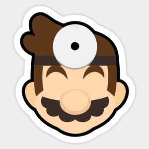 300x300 Doctor Mario Stock Icon Die Cut Sticker Smash Bros Studio
