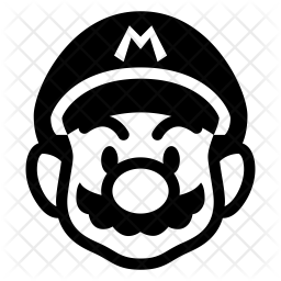 256x256 Super Mario Icon Of Glyph Style