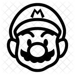 256x256 Super Mario Icon Of Line Style