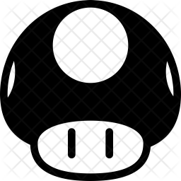 256x256 Mario Mushroom Icon Of Glyph Style