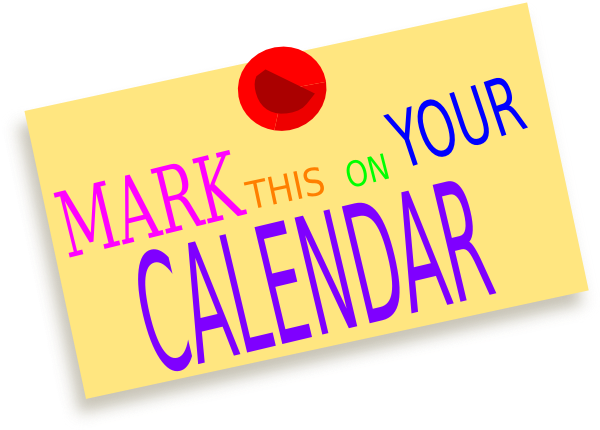 Mark Your Calendar Clip Art 600x430 Mark Your Calendar Clip Art