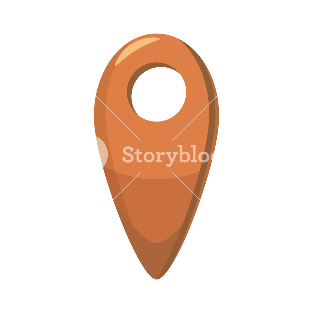 1000x1000 Map Location Marker Icon In Cartoon Style Isolated On White