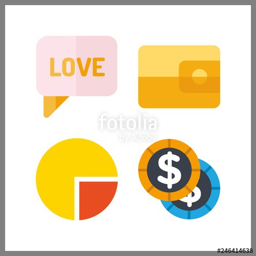 Market Icon Vector Illustration Market Set Wallet And Pie 500x500 Market Icon Vector Illustration Market Set Wallet And Pie