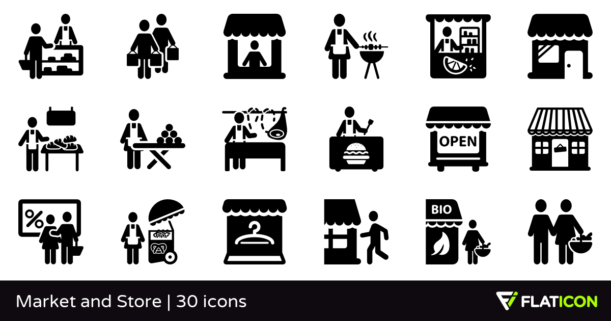 Market And Store Free Icons 1200x630 Market And Store Free Icons