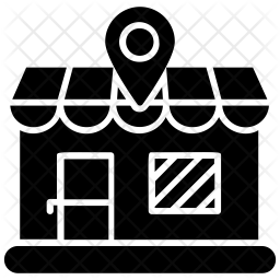 256x256 Local Marketplace Icon Of Glyph Style