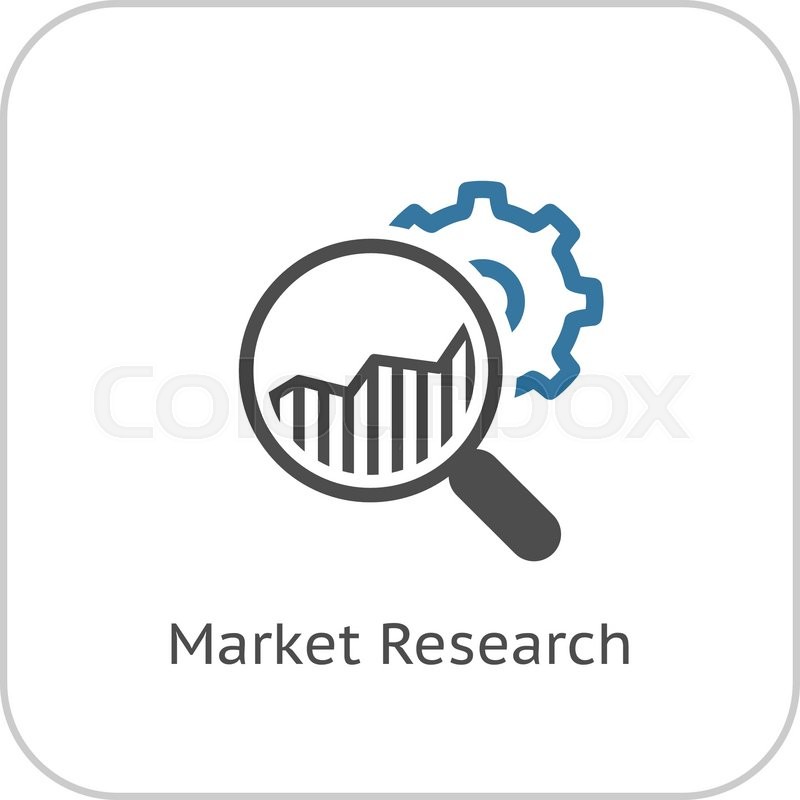 800x800 Market Research Icon Flat Design Stock Vector Colourbox