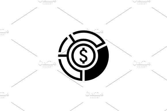 580x386 Market Share Icon Business Concept Flat Design Report Design