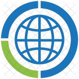 256x256 Market Share Icon Of Flat Style