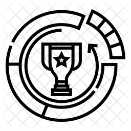 256x256 Market Share Icon Of Line Style