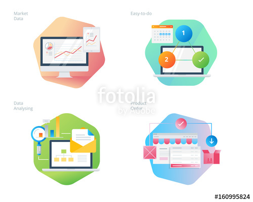 500x400 Material Design Icons Set For Business, Management, Marketing, E