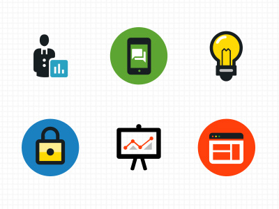 400x300 Seo Material Icons Design