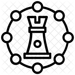 Marketing Strategy Icon Of Line Style 256x256 Marketing Strategy Icon Of Line Style