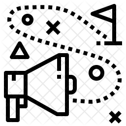 Marketing Strategy Logo Icon Of Line Style 256x256 Marketing Strategy Logo Icon Of Line Style