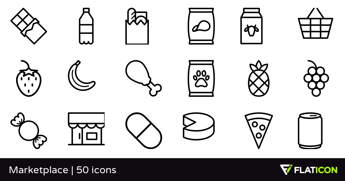 1200x630 Marketplace Free Icons