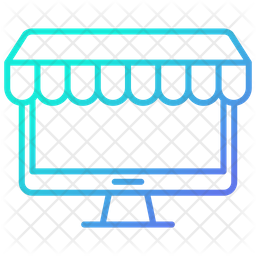 256x256 Marketplace Icon Of Gradient Style