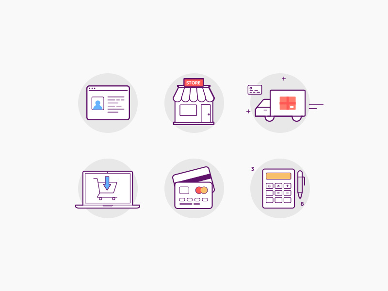 800x600 Marketplace Icon Set