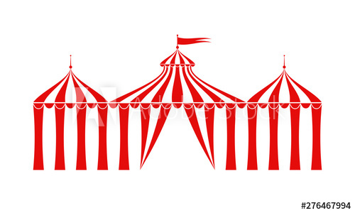 500x300 Circus Tent Icon Carnival, Funfair, Festival Canopy Or Marquee