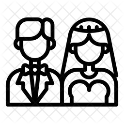 256x256 Marriage Icon Of Line Style