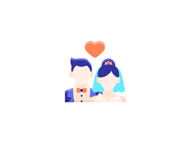 800x600 Wedding Flat Icon
