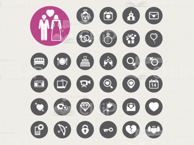 650x488 Happy Marriage Icon Set