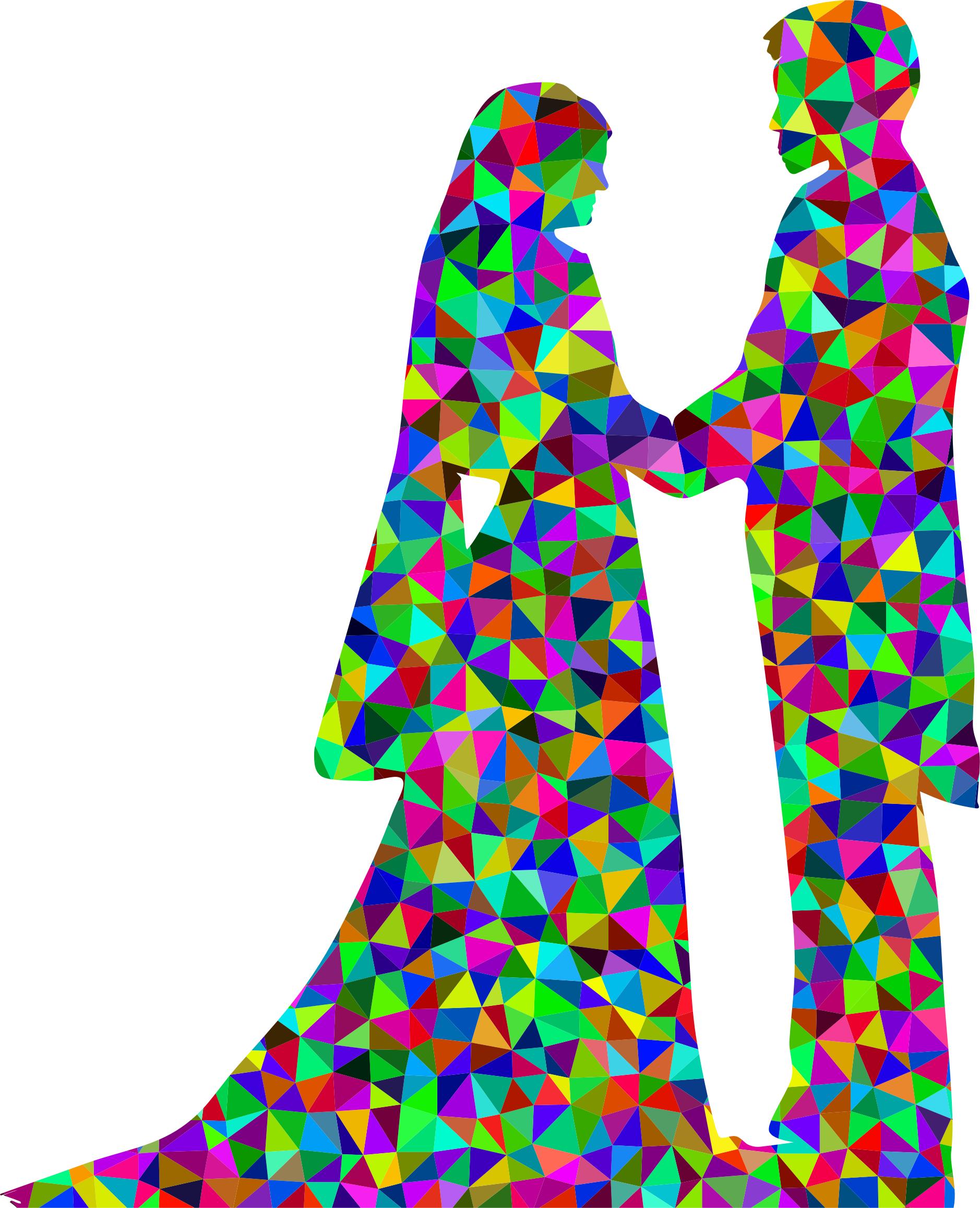 1878x2314 Prismatic Low Poly Marriage Icons Png