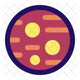 256x256 Mars Icon Of Colored Outline Style