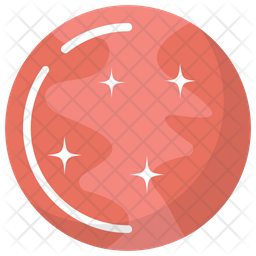 256x256 Mars Icon Of Flat Style