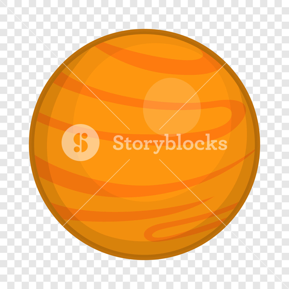 1000x1000 Mars Icon In Cartoon Style Isolated On Background For Any Web
