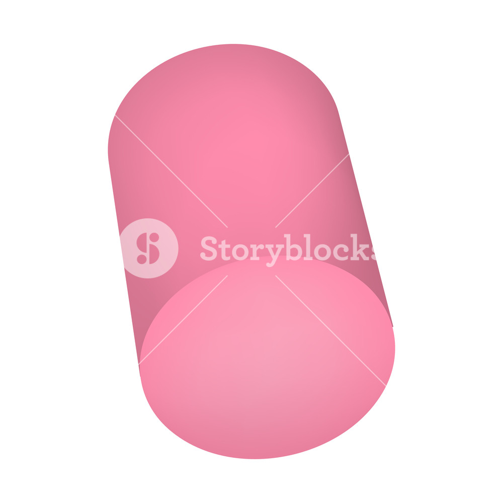 1000x1000 Pink Marshmallow Icon Realistic Illustration Of Pink Marshmallow