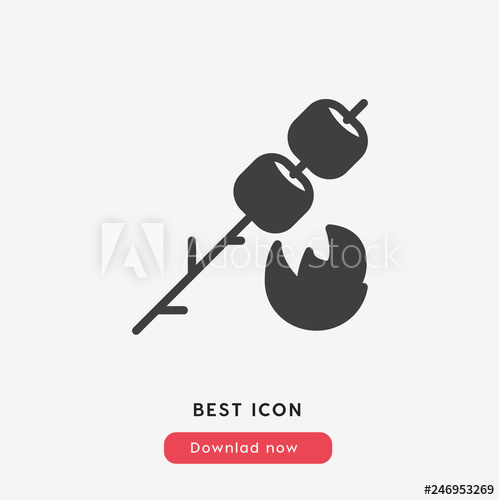 500x500 Marshmallow Icon Vector