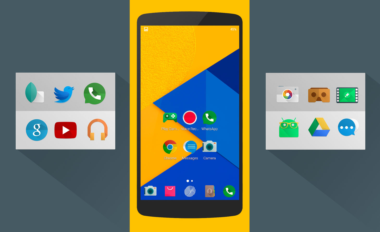 1459x892 Marshmallow Icon Pack, Exagerando Material Design